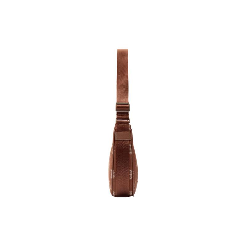 MLB Polyester With Cotton Shoulder Bag Women's Brown Casual