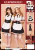 Clearstone GLOWHOLIC Cosplay Halloween Korsett Maid S Schwarz Damen