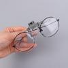 2X Magnification Clip-on Magnifying Glass Detachable Clip on Eyeglass Loupe  Elderly Use