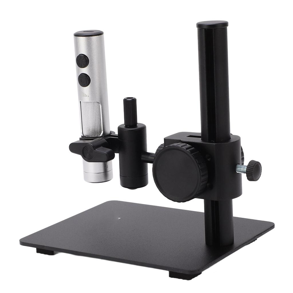 Digital USB Microscope 12MP Photosensitive Chip 750X 400X 1500X Lens Mini Electron Microscope with Ring Light for CNC