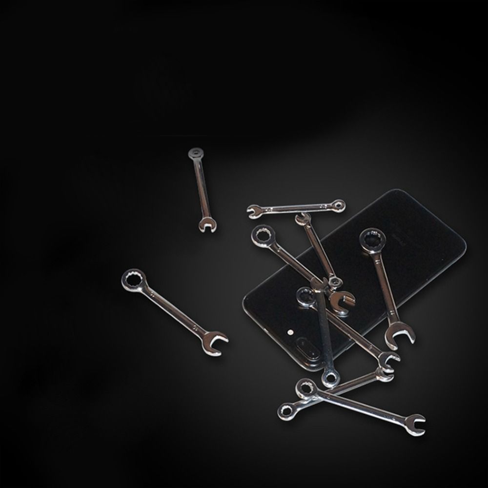 10pcs Mini Mini Spanner Wrenches Set British/Metric Type Wrenches  Loosen Screws/nuts