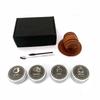 Wooden Whiskey & Wine Barrel Cocktail Smoker Set with Wood Chips