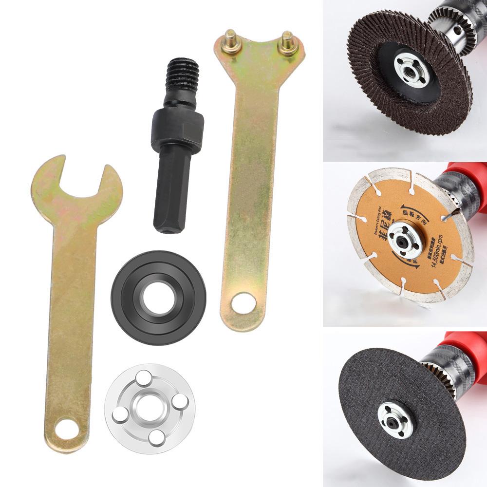 For Cutting Disc Polishing Wheel 1 Set Metals Handle Holder Adapter 10mm Electric Drill Conversion Angle Grinder Connecting Rod
