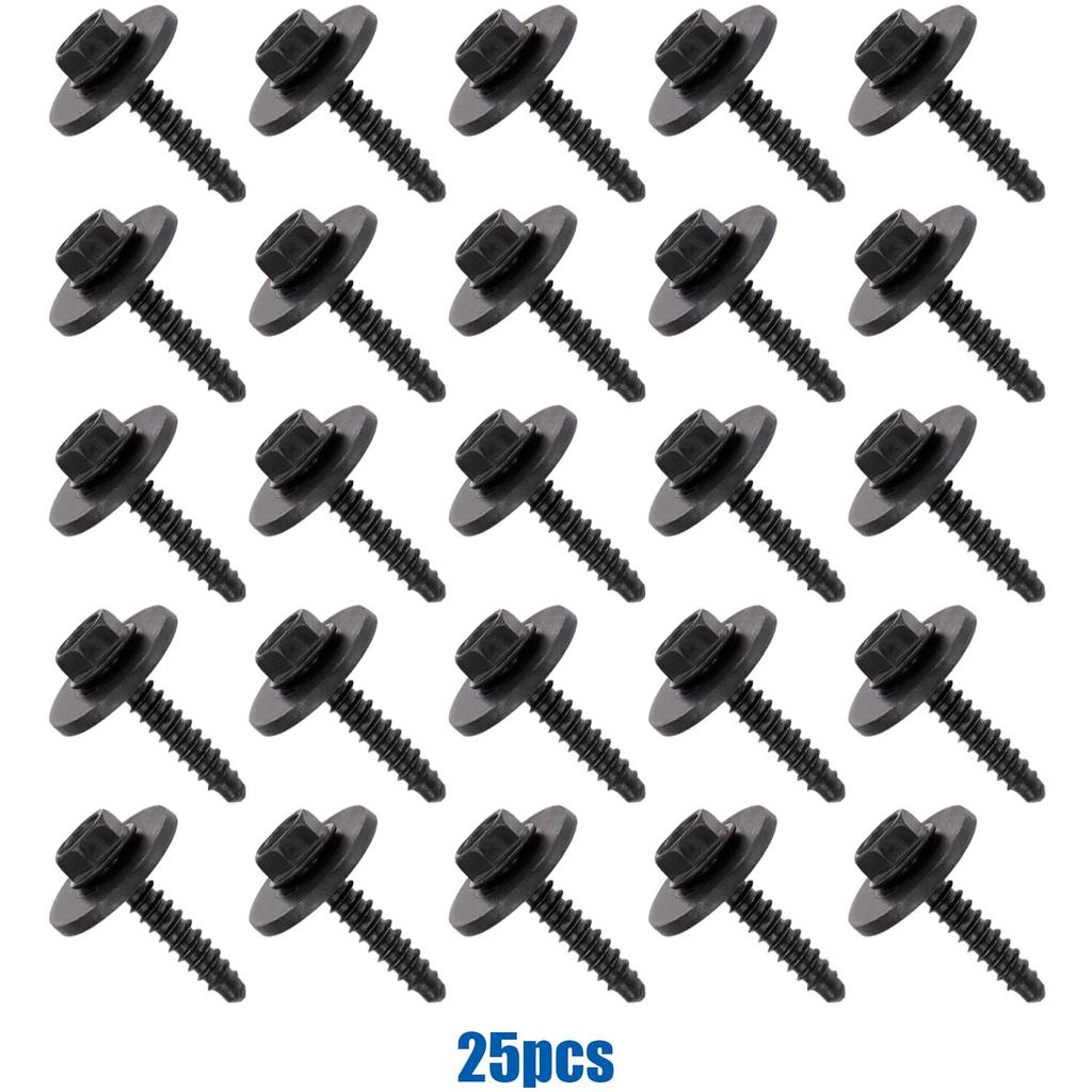 OAUTOO 20Pcs Bumper Cover Splash Shield Bolt Fender Liner Screw W716345-S450B For Ford Edge Escape Explorer F150 Fushion Maverick Fis Mustang MKC MKX