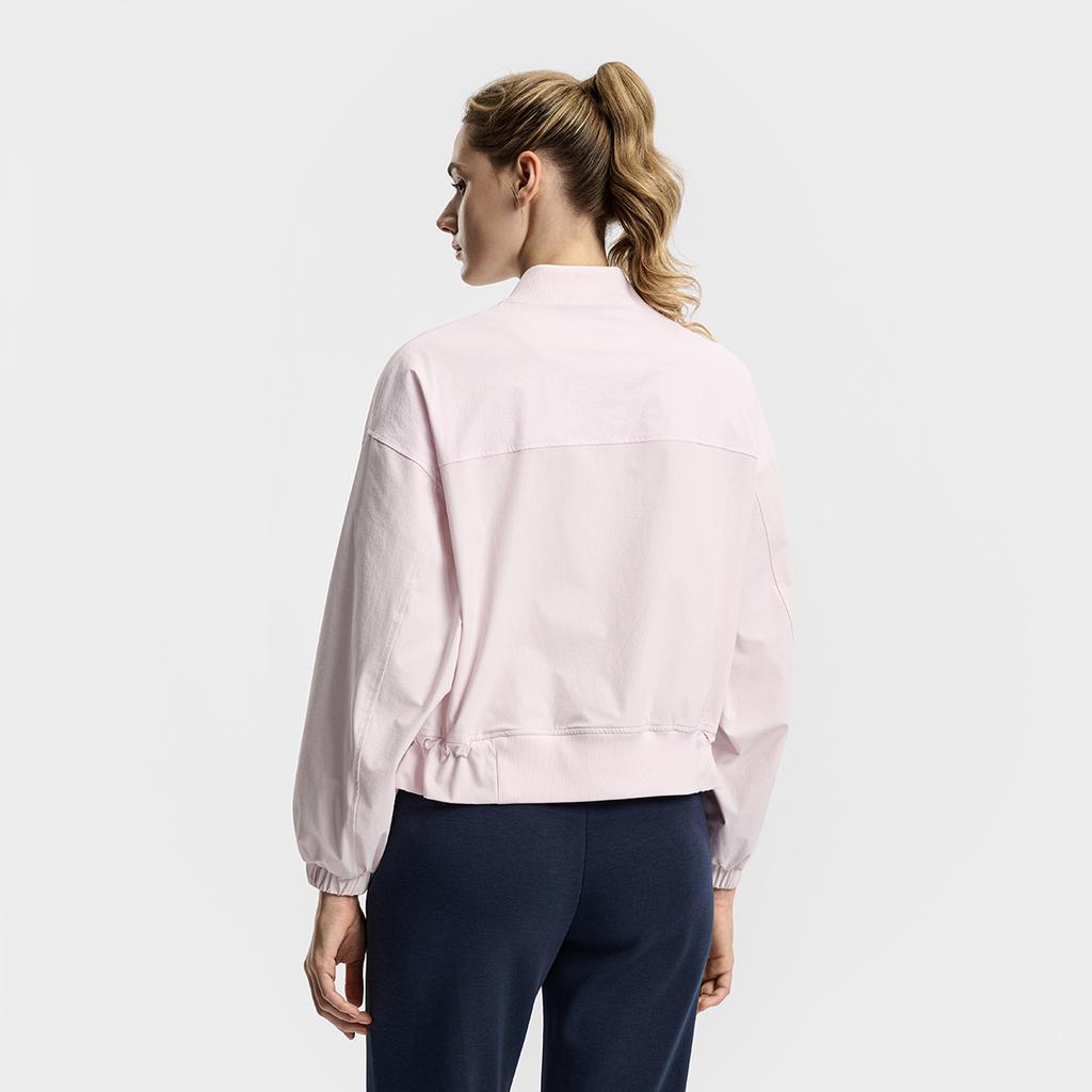 Fila Tennis Fashion Minimalist Sports Casual Comfortable Versatile Woven Jacket Women jackets Dusty-Pink A11W613702FPK