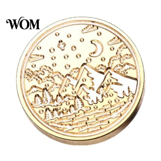 Handcraft Tool Accessories Brass Wax Seal Stamp Head, Vintage European Embossed Relief Engraved Retro Head Sealing for Wedding Invitation Envelope