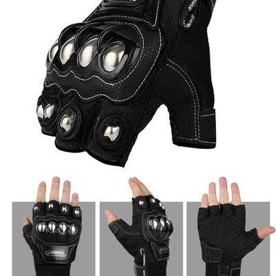 זוג כפפות אופנוע, כפפות רכיבה קיציות, ציוד ספורט לוקומוטיבי, רכיבה בחצי אצבע, ציוד