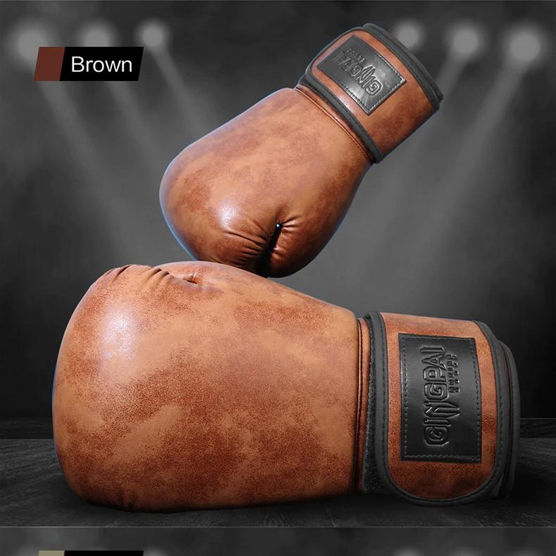 High Quality Adult Child Women/Men Boxing Gloves Pu Leather MMA Muay Thai Boxe De Luva Mitts Sanda GYM Equipments 8 10 12OZ Boks