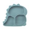 Dinosaur Silicone Anti-Spill Baby Dinner Plate Set with Suction and Compartments