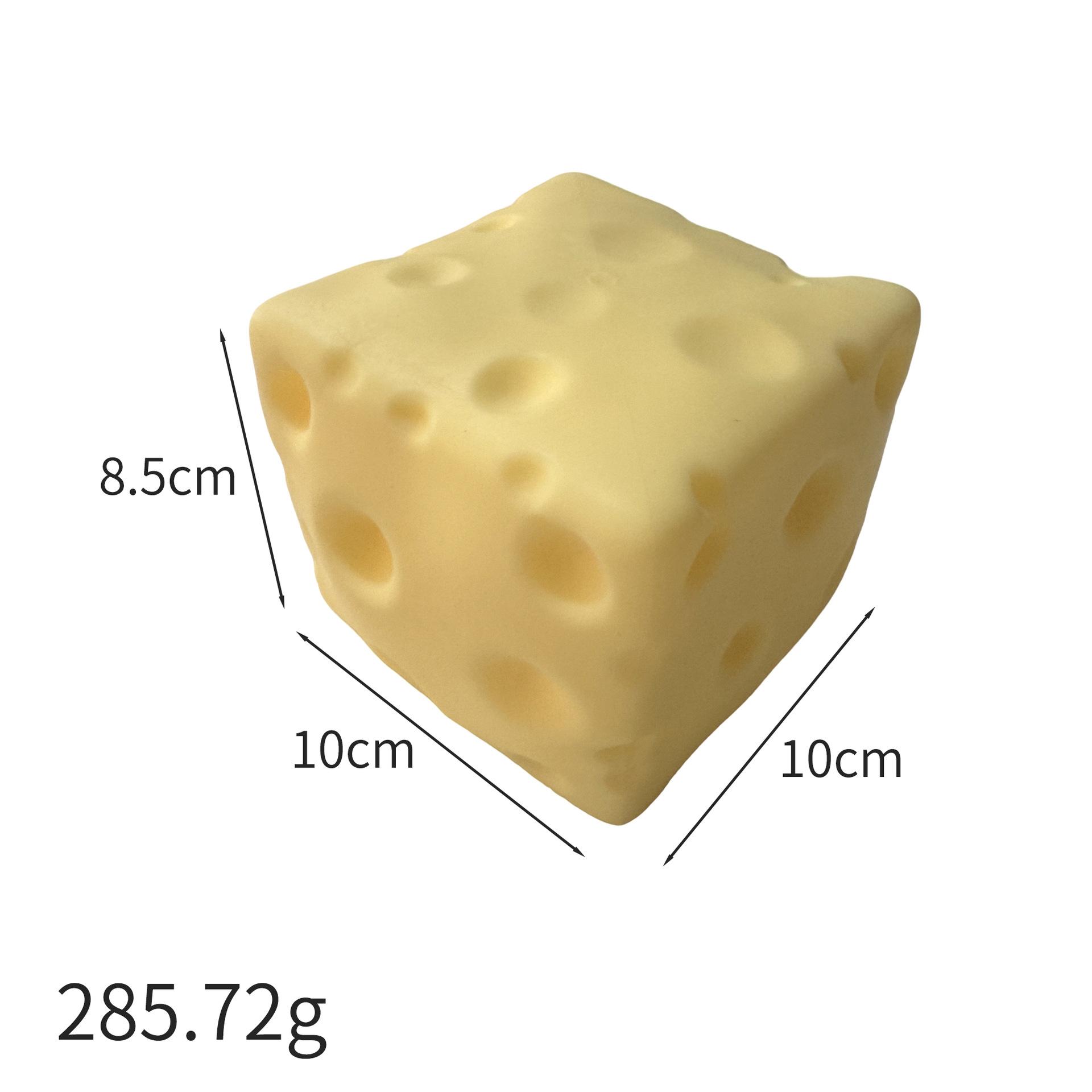 1 Stuks Jumbo Kaasblokje Stressbal Grote Vormbare Knijpbal Niet-Stuiterende Fidget Speelgoed ASMR Sensorisch Anti-Stress Festival Cadeau
