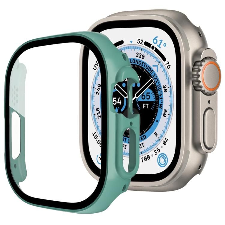 Tempered Glass Integrated PC Watch Case for Apple Watch Series 6/5/4/SE 44mm, Full Surrounded Anti-Fall Protective Cover, Case Only
