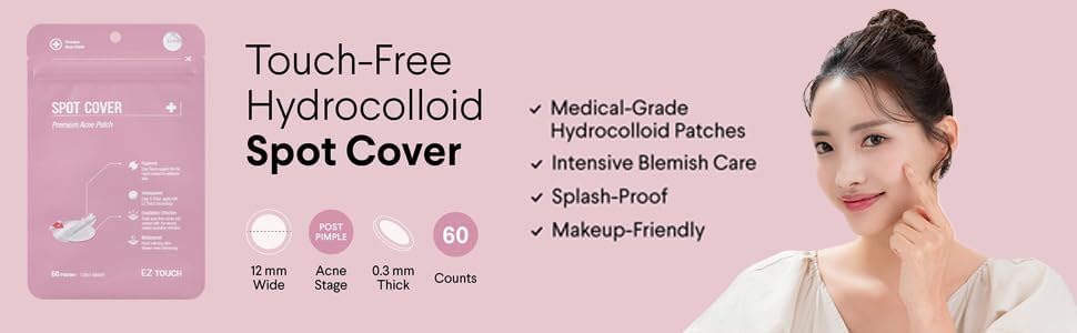 Easy Touch Spot Spot Patches Covers, 10mm, 75-Pack, EZT02-POT_75