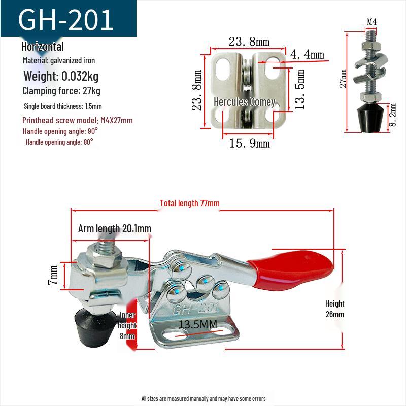 Quick-Release Horizontal Welding Pliers Clamp 301/201/101