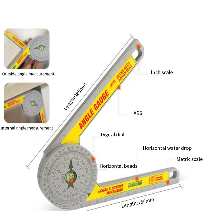 Accurate Miter Saw Protractor Goniometer Measuring Ruler Tool Angle Finder Accurate Miter Saw Protractor Goniometer Measuring Ruler Tool Angle Finder