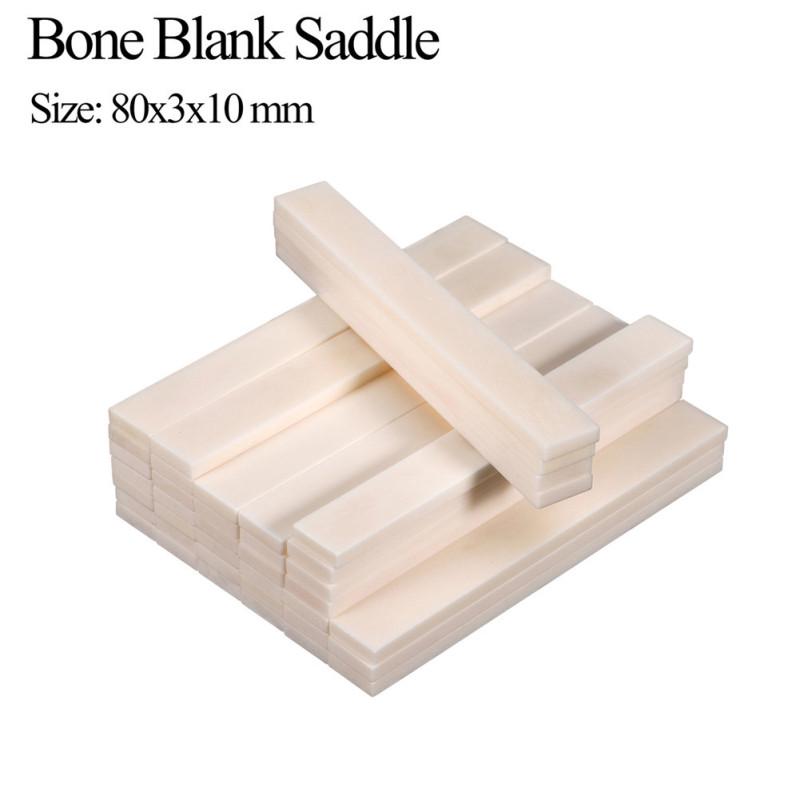 1pcs/3pcs/6pcs Blank Bone Saddle Longer For Folk/Classical Guitar Ukulele 80*3*10mm Luthier Diy