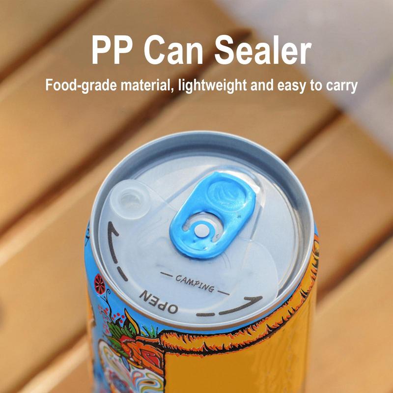 5 Pieces Beverage Can Caps Canlock Reusable Can Lid Canlock Beverage Can Lid Barricades Fresh Beer Soda Protector