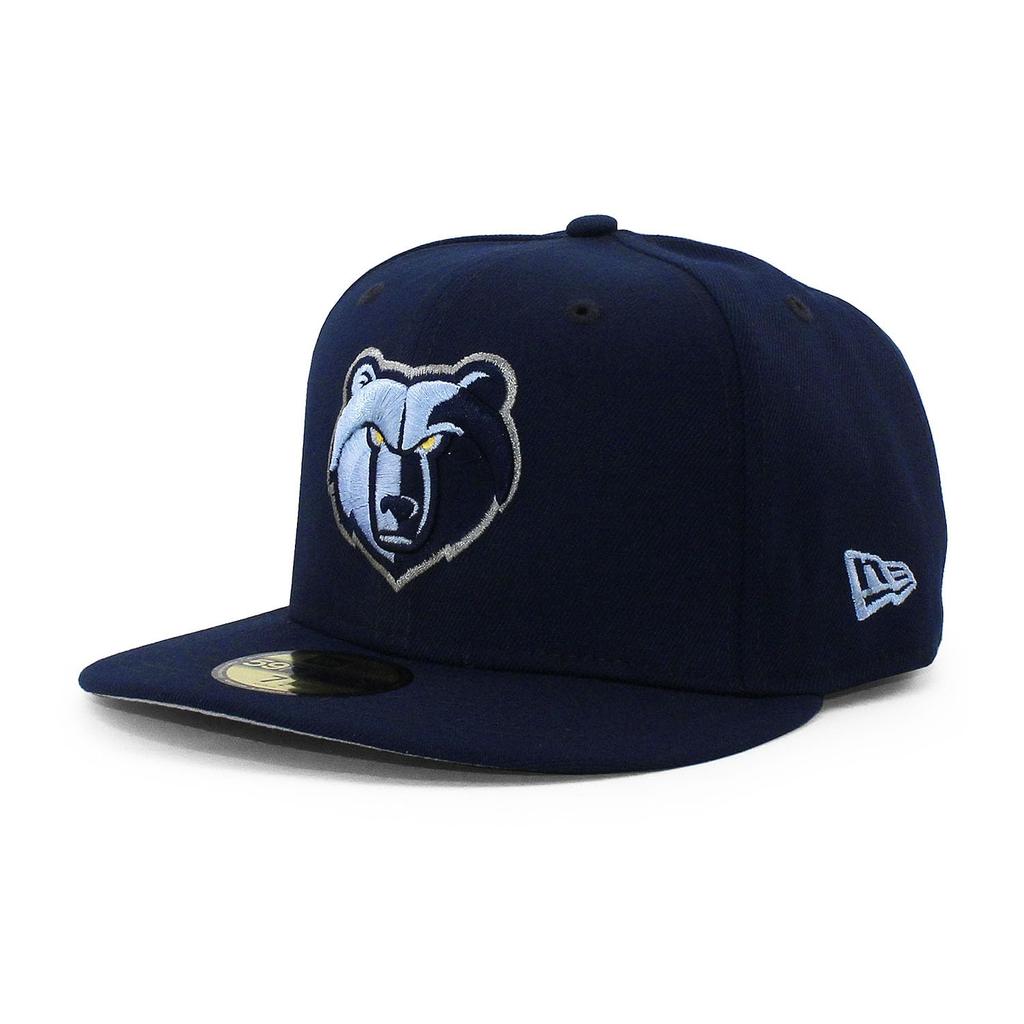 New Era Cap 59FIFTY Memphis Grizzlies NBA Team Basic Fitted Cap Memphis Grizzlies Navy Basketball Yuki Kawamura Ja Morant 5950 Sz 7-18 [Used]