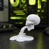 Light And Strong 3D Printed Art Skull Water Flow Ornament, Creative Statue with Stable Base Ornament Base, Compact Gothic Decoration, Halloween