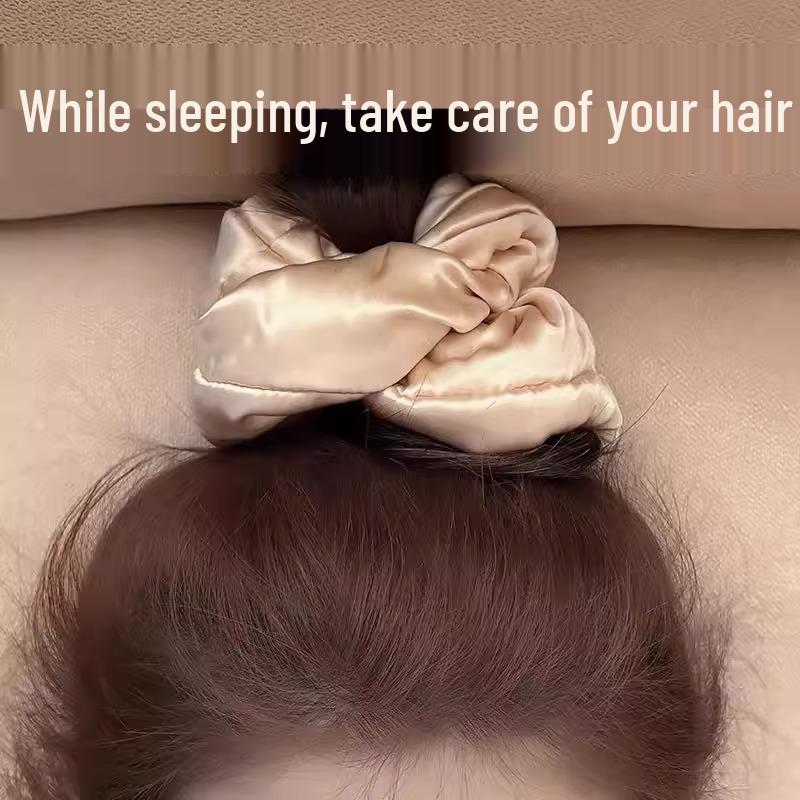Liu Yifei Style Satin Silk Scrunchie: Large Hair Tie Accessory
