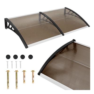 Roof Over the Entrance Door, Balcony Roof, Window, Air Conditioning, Brown 200x100