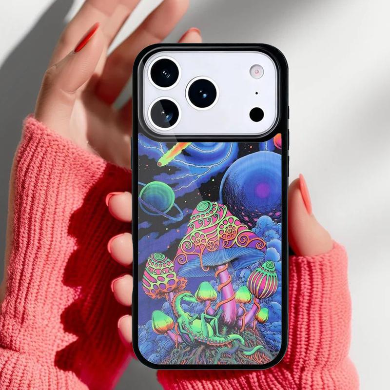 Magic Trippy Mushroom Psychedelic Phone Case for iPhone 17 16 15 14 13 Pro Max Back Cover for 12 11 Pro Coque