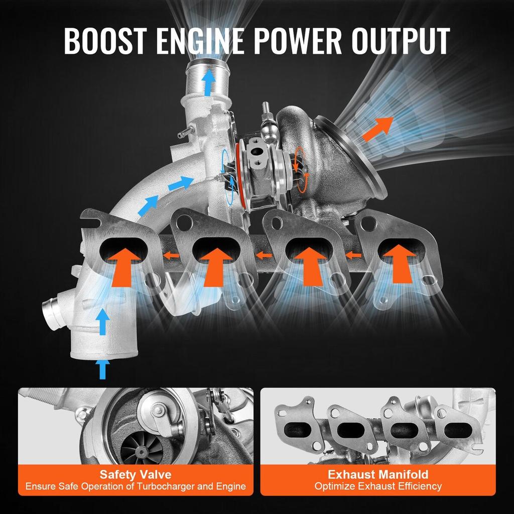 Turbo Turbolader Kit für Motoren Chevy Chevrolet Cruze 2011-2019 1.4T