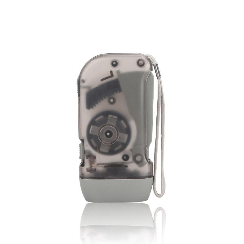 Portable Hand Pressing LED Night Flashlight Self-Powered Dynamo Crank Power Wind Up Manual Power Generation For Camping Riding