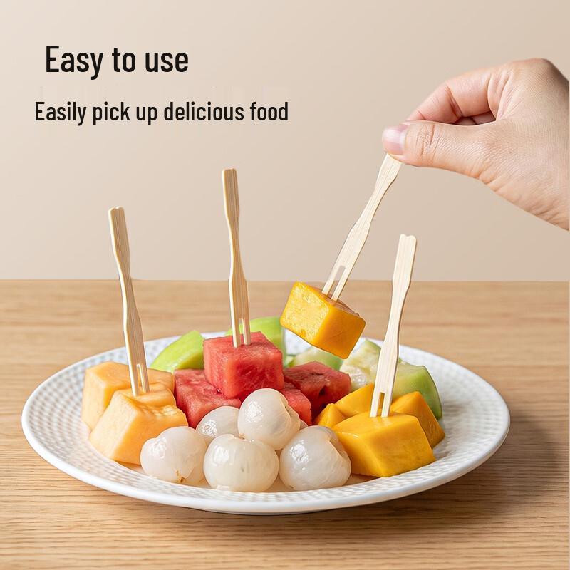 Disposable Bamboo Fruit Forks