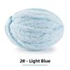 Handmade DIY Rainbow Adient Yarn Scarf  Tail Line Finger Knitting Cozy  Nest  Cuion Thi Ice Strip Yarn