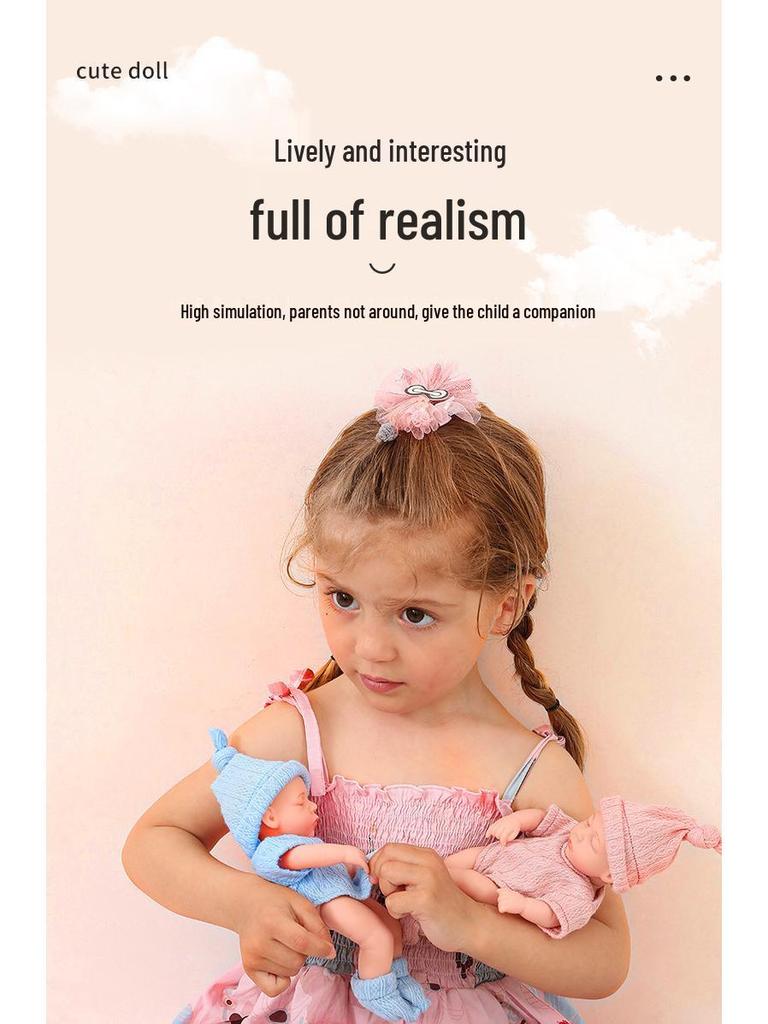 Mini Realistic Silicone Reborn Doll – Children's Soft Body Girl Figure Gift