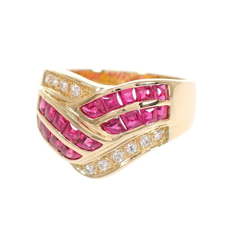 no brand  #13(JP Size) ring K18 yellow gold Women