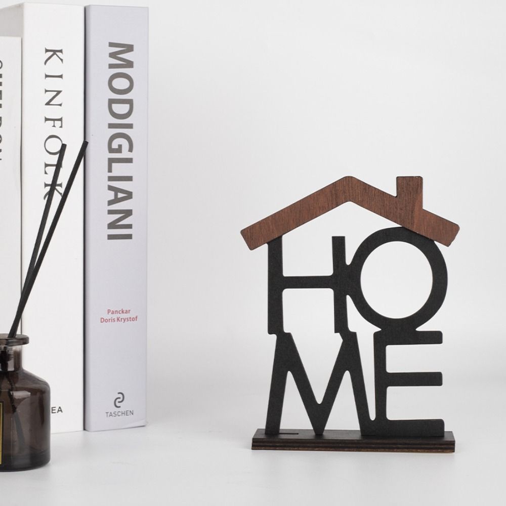 Home Decor Desktop Counter Decoration Wooden Home Series Ornament Home Ornament  Living Room