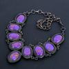 Purple Turquoise Necklace, 999 Copper Wire Wrapped Gemstone Jewelry, Handmade Necklace Amazing Jewelry, Gift For Her