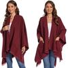 130*150cm Shawl Wraps for Women with Pockets, Elegant Cashmere Feeling Wraps, Open Front Pashmina with Tassel Scarf Blanket for Spring Fall Winter