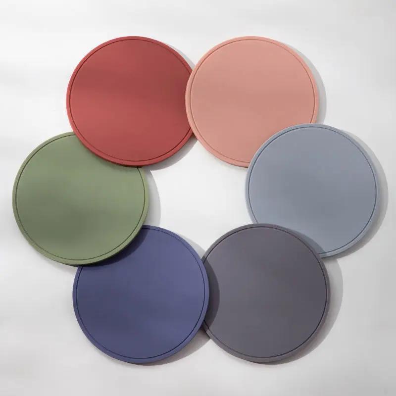 1pc 15cm Round Waterproof Non-slip Heat-Resistant Mat Cup Coaster Cushion table Placemat Pot Bowl Holder Kitchen Accessory