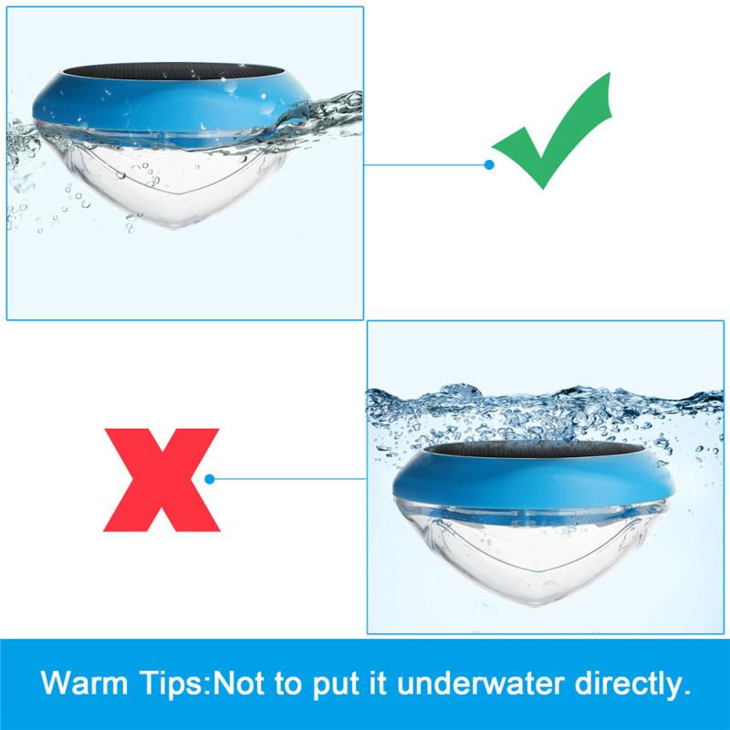 Solar Led Rgb Light Outdoor Garden Pond Swimming Pool Floating Ipx6 Waterproof Lampsn