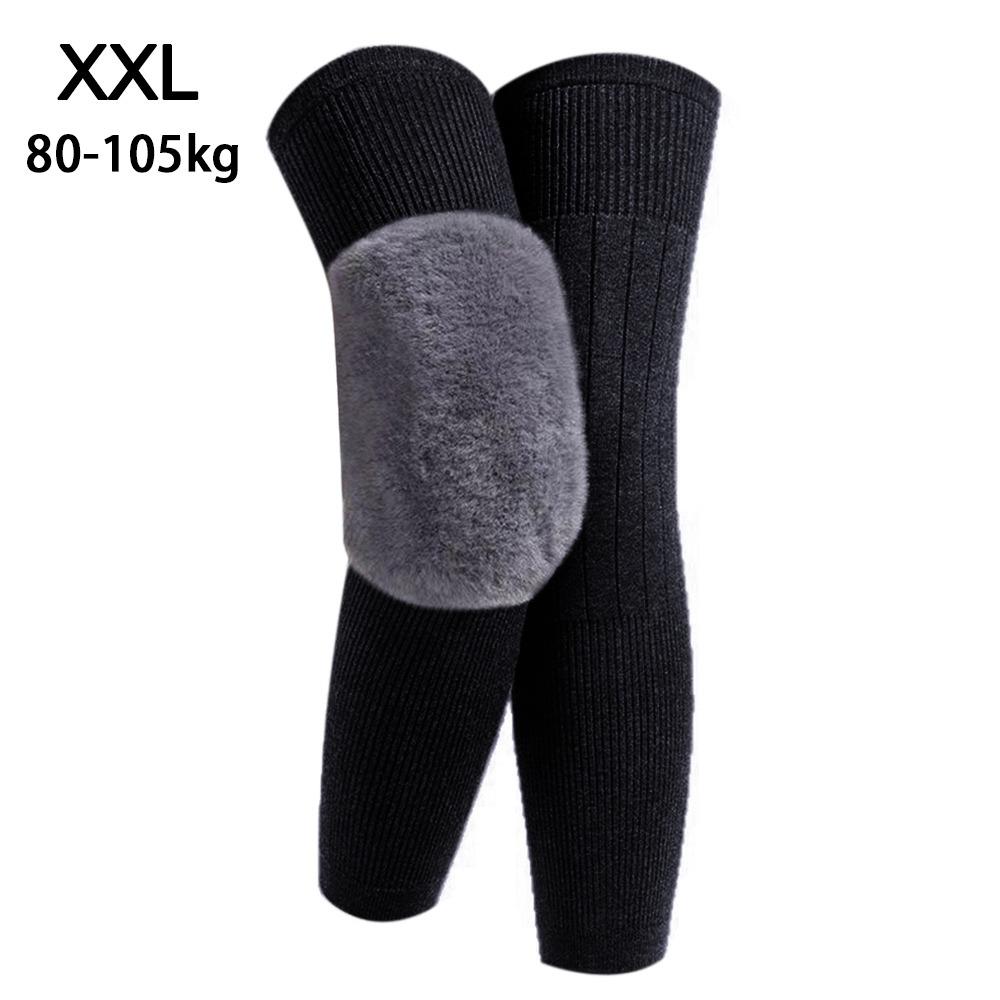 Thickened Winter Knee Pads Plus Velvet Leg Sleeves New Knee Support Unisex
