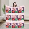 John Pork Meme Flannel Blankets Winter  Super Soft Throw Blanket for Boy Girl Home Decor Print Bedspread Sofa Bed Cover