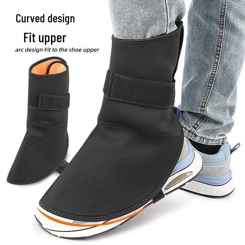 Windproof Velvet Warm Ankle & Foot Protection Leggings with Wrist Strap Shoe Covers