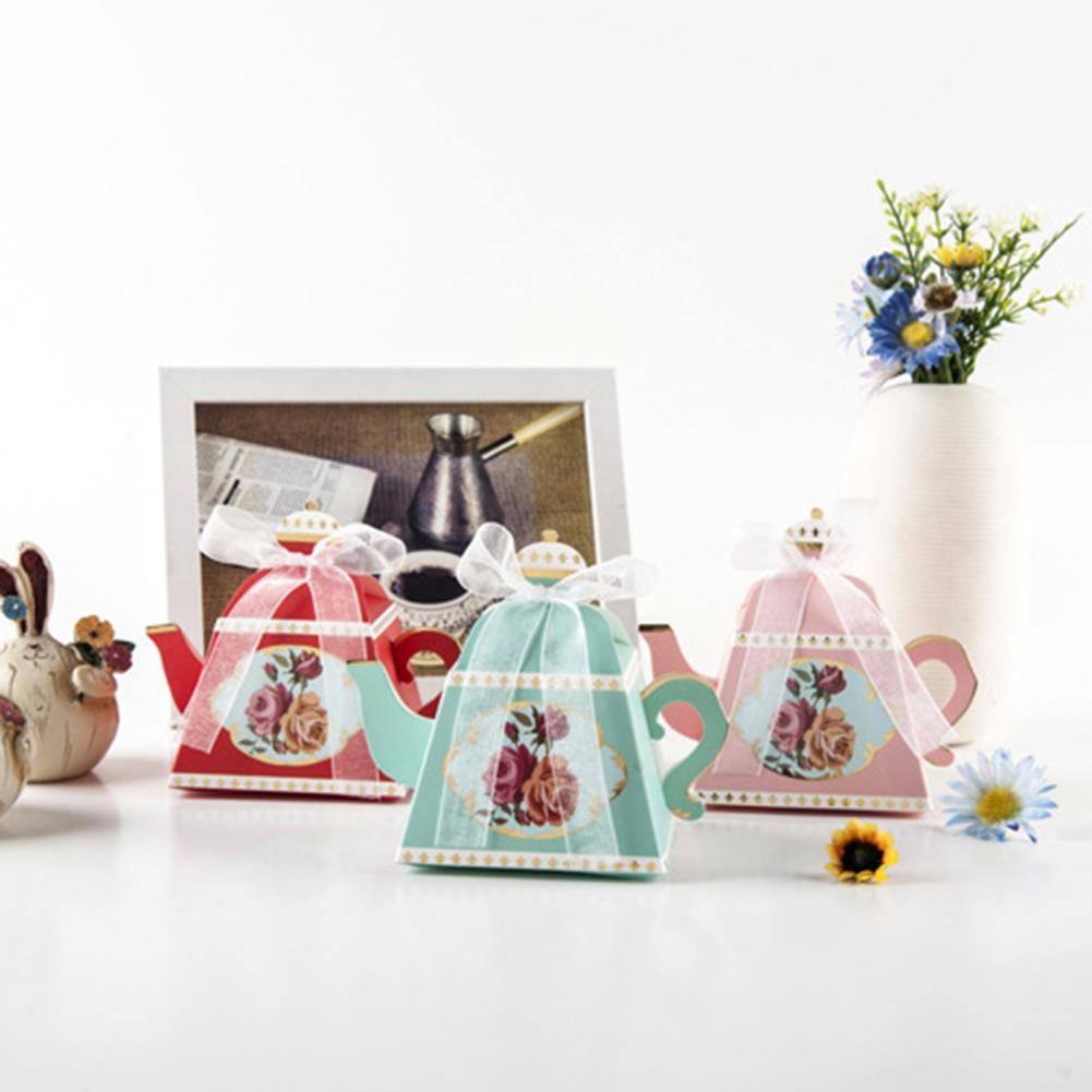 10Pcs Packaging Paper Box Eco-friendly Fresh Colors Candy Box Easy to Assemble Candy Boxes for Party Flower Paper Box