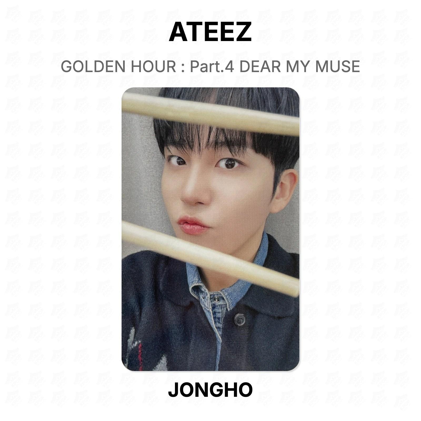 ATEEZ GOLDEN HOUR : Part.4 DEAR MY MUSE Official Photocard JONGHO