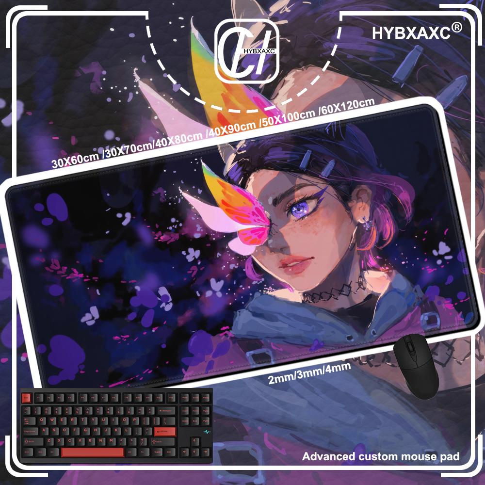 HYBXAXC Clove Valorant Game Mousepad Large Keyboard Desk Mat Gaming Mouse Pad LockEdge Non-slip Mat