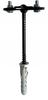 Lightning Protection Holder for Flat Bar and Wire Fi 12 L - 100 Black