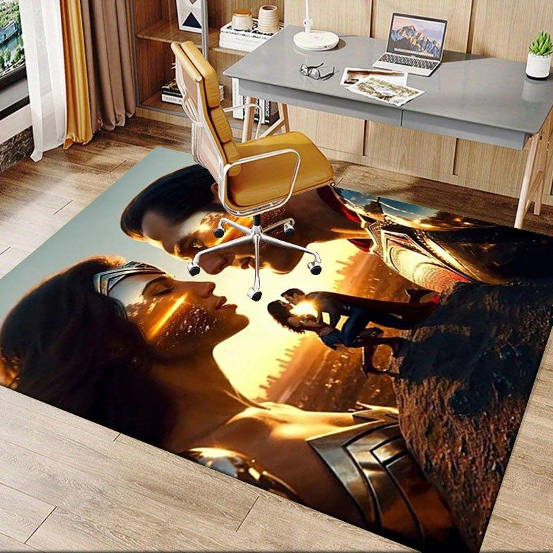 Wonder Woman & Superman Romance Sunset Poster PrintOffice Mat Home Decor Office Rugs LB68