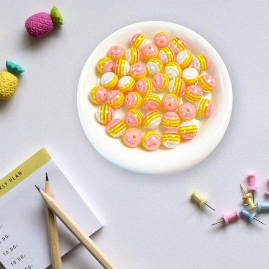 Beads DIY Material Striped Contrast Color Sweet Color Smooth Bracelet Necklace Artifact Material