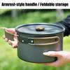 3PCS Camping Pots and Pans Set Outdoor Cooking Mess Kit Pots for Backpacking Camping Hiking and Picnic