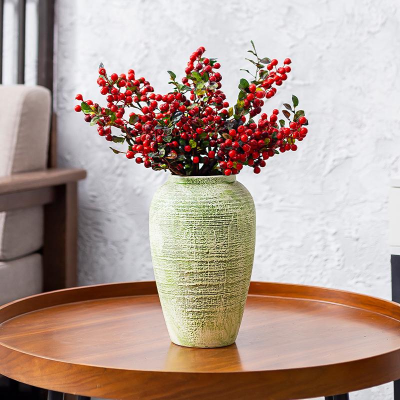 Nordic Ceramic Luxury Vase for Living Room - Minimalist Flower Arrangement Decor