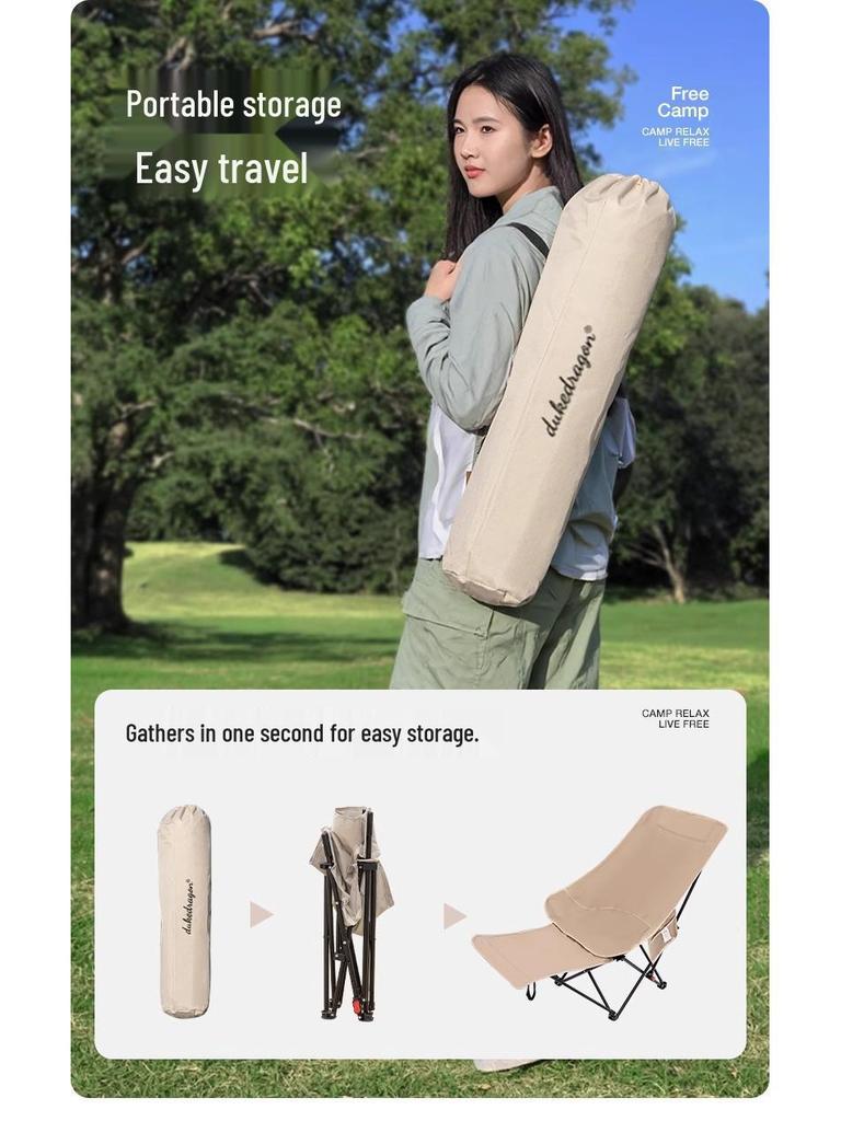 Moon Chair: Outdoor Folding Recliner for Camping, Fishing, and Picnics