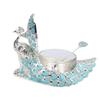 Peacock Sugar Jar Vintage Exquisite Embossed Metal Sugar Canister with Lid and Spoon for Home Hotel Coffee Shop