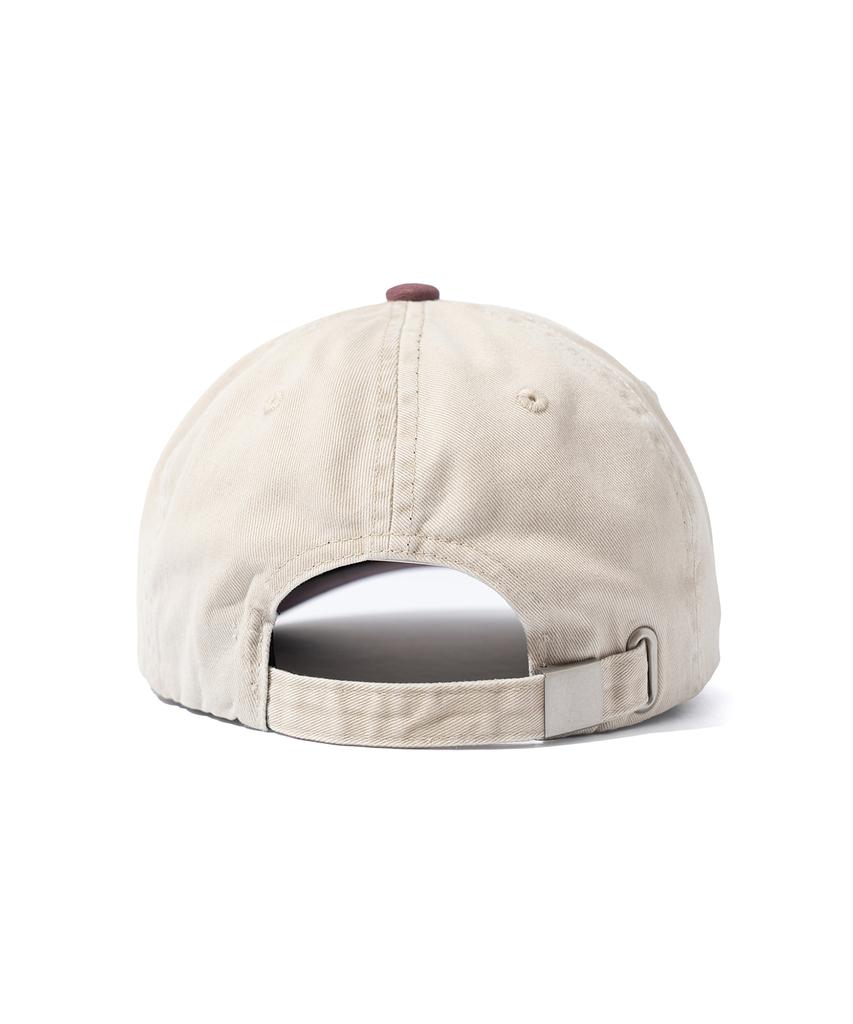 ROIDESROIS Embroidered Symbol Logo Two-Tone Ball Cap (Burgundy)